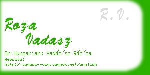 roza vadasz business card